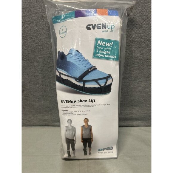 EVENup Other - EvenUp Shoe Lift Balancer Leveler XL Medium Men 13.5 Women 14+ Even Up NEW
